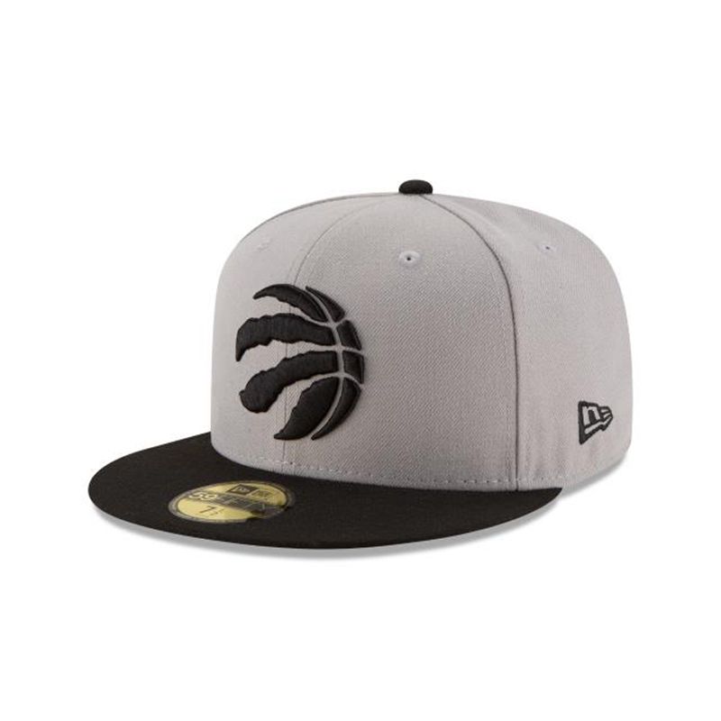 NBA Toronto Raptors 2tone 59Fifty Fitted (LHV3465) - Grey New Era Caps